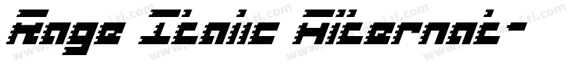 Rage Italic Alternat字体转换